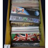 Great Britain collection of presentation stamp packs in box, 1980s to 2007 period.