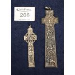 Two good quality cast metal Viking and Celtic cross pendants. (B.P. 21% + VAT)