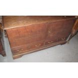 18th century oak mule chest converted to a cupboard. (B.P. 21% + VAT)