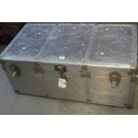 1950's aluminium aircraft luggage/transit crate. 120 x 53 x 43cm approx. (B.P. 21% + VAT)