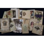 Selection of greetings cards and various postcards. 33 items. (B.P. 21% + VAT)