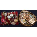 Box of assorted and varied costume jewellery. (B.P. 21% + VAT)