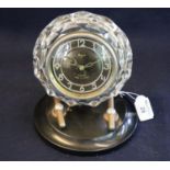 Unusual Majak Russian made (USSR) plastic and bakelite mantel clock. 21cm high approx. (B.P. 21% +