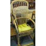 Modern bamboo conservatory rocking armchair. (B.P. 21% + VAT)