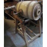 Vintage Llewellin of Haverfordwest butter churn on stand. (B.P. 21% + VAT)