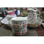 Assorted Staffordshire transfer printed jugs and basins, various. (6) (B.P. 21% + VAT) Crazed,