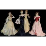 Four Coalport bone china figurines to include; 'Ladies of fashion, Susan', 'Jean', 'Hilary' and '