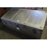 1950's aluminium aircraft luggage/transit crate. 120 x 53 x 43cm approx. (B.P. 21% + VAT)