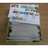 Great Britain range of first day covers in large shoebox 1970-2001 period. (B.P. 21% + VAT)