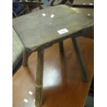 Rustic elm stool. (B.P. 21% + VAT)