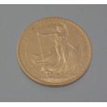 QUEEN ELIZABETH II 1OZ GOLD BRITTANIA £100 COIN for 1987. 34g approx. (B.P. 21% + VAT)