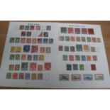 FALKLANDS ISLANDS MOSTLY USED STAMP COLLECTION Queen Victoria to King George V on three pages. 86