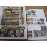 GREAT BRITAIN STAMP COLLECTION of u/m mint sets and mini-sheets in two stockbooks, 2010 to 2015