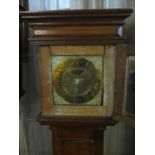 18TH CENTURY HEREFORDSHIRE OAK 30 HOUR LONGCASE CLOCK marked 'Ralph Sayer, Kington', the case with