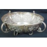 MAPPIN & WEBB OF LONDON SILVER BOWL of circular form, overall decorated with moulded berries,