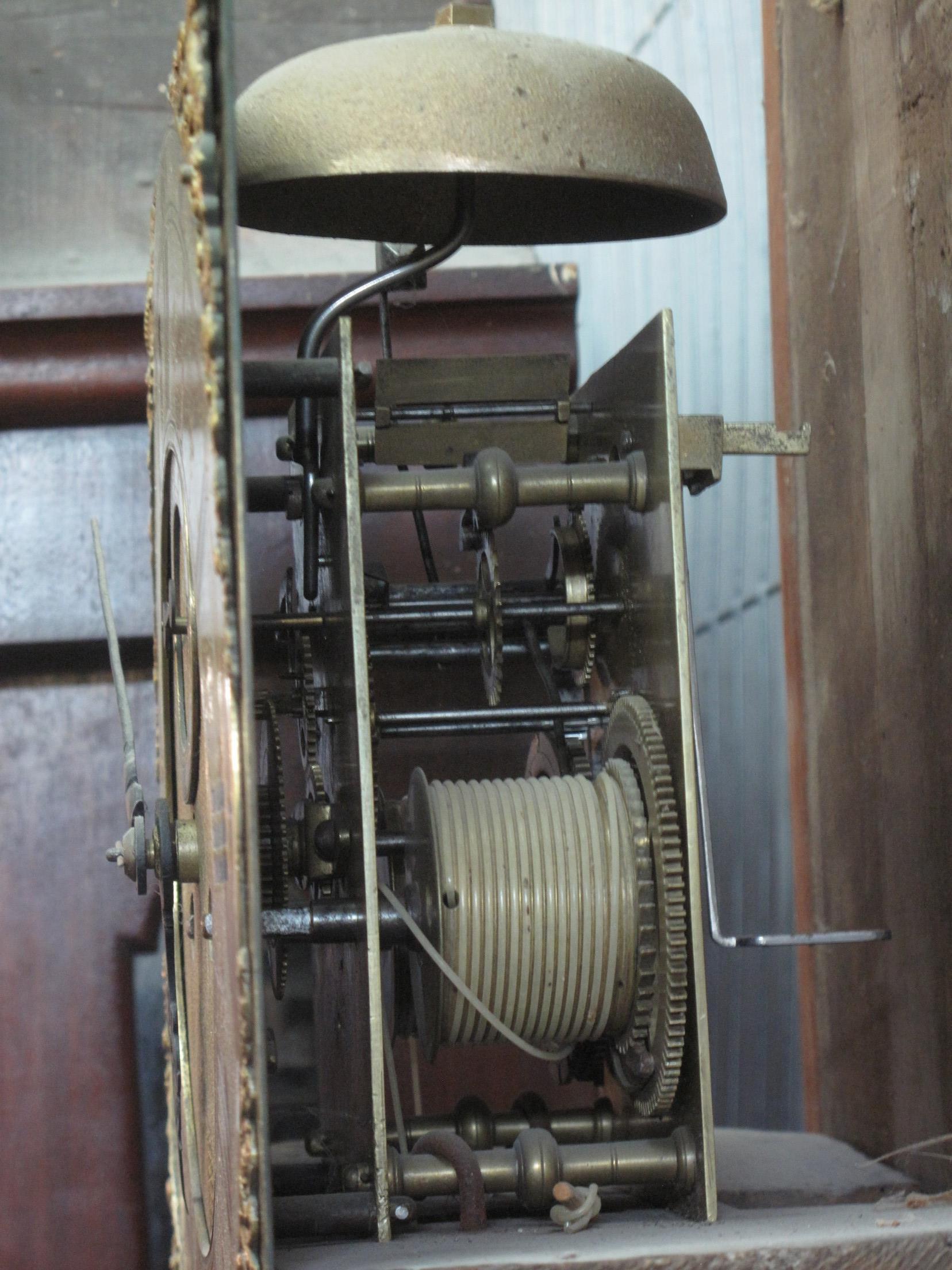 18TH CENTURY OAK 8 DAY LONGCASE CLOCK the face marked Joshua Alloway?, Taunton, the case overall - Image 7 of 7