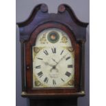 EARLY 19TH CENTURY WELSH 30 HOUR LONGCASE CLOCK by 'Edward Matthews of Welshpool' having broken swan