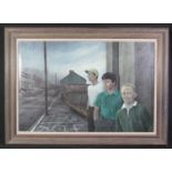 PROFESSOR DAVID L CARPANINI, RBA, RWA, RE, NEAC (Welsh born 1946), 'The Searchers', signed,