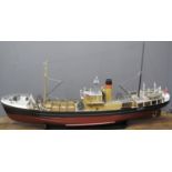 EXHIBITION QUALITY SCALE MODEL of the steam trawler 'St Nectan' registered in Hull, no: H.411,