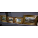 A group of late 19th/early 20th Century British school landscapes and sea scapes, in a similar
