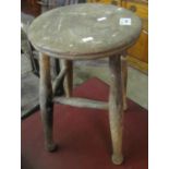 Rustic elm farmhouse stool. (B.P. 21% + VAT)