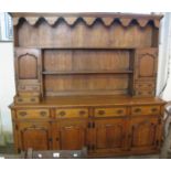 Modern solid pine two stage rack back dresser. (B.P. 21% + VAT)