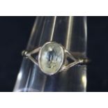 9ct gold gemset ring. Approximate weight in total 1.7 grams. (B.P. 21% + VAT)