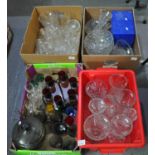 Four boxes of mainly pressed glass items, various. (4) (B.P. 21% + VAT)