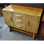 Mid Century oak Ercol style sideboard with under shelf. (B.P. 21% + VAT)