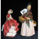 Royal Doulton figurine 'The Orange Lady' HN1759, together with another Royal Doulton figurine 'Top