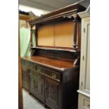 Late Victorian mahogany mirror back sideboard (missing its mirror). (B.P. 21% + VAT)