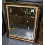 Gilt framed rectangular mirror with bevelled plate. 52 x 40cm approx. (B.P. 21% + VAT)