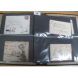 Great Britain Postal History stamp collection in black album 1779 to 1890's with entires, Penny