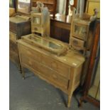 Edwardian mirror back dressing table/chest, distressed condition. (B.P. 21% + VAT)