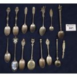 Bag of assorted coronation and other teaspoons, some silver. (B.P. 21% + VAT)