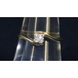 9ct gold diamond solitaire ring. Approximate weight 2.2 grams. (B.P. 21% + VAT)