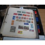 All world collection of stamps in nine albums and ring binders, many 100s of stamps, mostly used. (