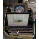 Box of assorted and very varied furnishing pictures, prints etc. (B.P. 21% + VAT)