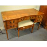 Rackstraw Worcestershire England hand crafted triple section yew wood and mahogany wardrobe,