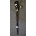 Bundle of walking sticks, walking pole and shooting stick. (B.P. 21% + VAT)