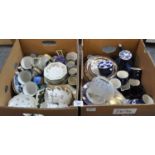 Two boxes of assorted china. (2) (B.P. 21% + VAT)