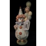 Lladro Spanish porcelain study of a clown with balloons. (B.P. 21% + VAT)