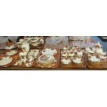 Five trays of Royal Albert 'Old Country Roses' teaware and other items, including vases, boots,
