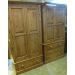 Two similar modern pine wardrobes. (2) (B.P. 21% + VAT)