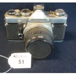 Olympus OM-1 35mm SLR camera with Olumpus 50mm lens. (B.P. 21% + VAT) Sold as seen, not tested.