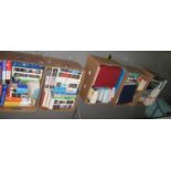 Five boxes of assorted mainly Miller's & Lyle antiques price guide books, road atlas of Britain, '