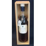 One bottle Baron de Sigoqnac BAS Armagnac 1963, 70cl, 40% by volume, in original wooden box. (B.P.