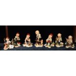 Collection of seven Capodimonte dwarfs, all at work. (7) (B.P. 21% + VAT)