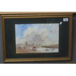 W.D Ross, estuary scene, signed, watercoluors. 26 x 36cm approx. Framed and glazed. (B.P. 21% + VAT)