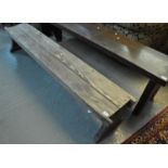 Early 20th Century oak church or chapel bench. (B.P. 21% + VAT)